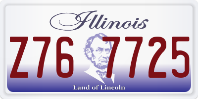 IL license plate Z767725