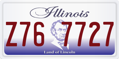 IL license plate Z767727