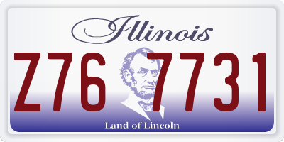 IL license plate Z767731