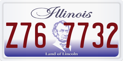 IL license plate Z767732