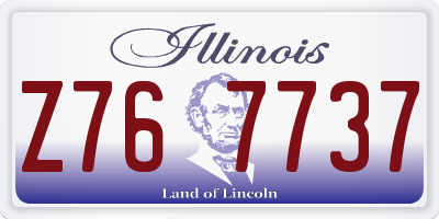 IL license plate Z767737