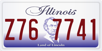 IL license plate Z767741