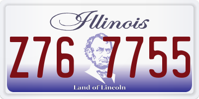 IL license plate Z767755