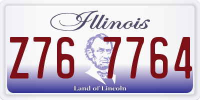 IL license plate Z767764