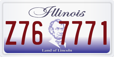 IL license plate Z767771