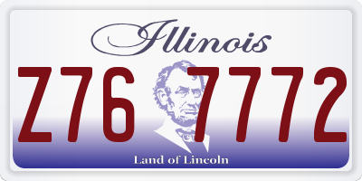 IL license plate Z767772
