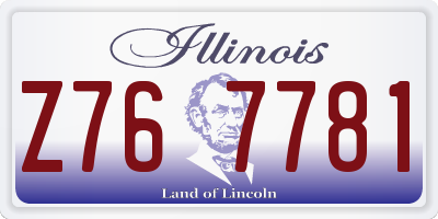 IL license plate Z767781