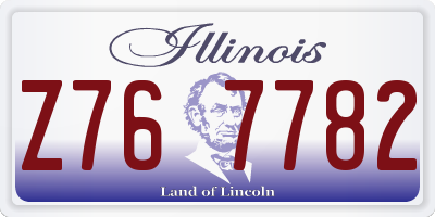 IL license plate Z767782