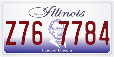 IL license plate Z767784