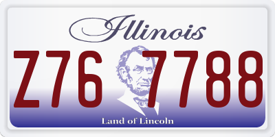IL license plate Z767788