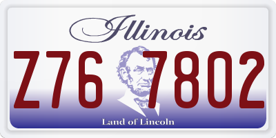 IL license plate Z767802