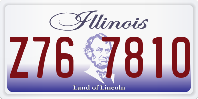 IL license plate Z767810