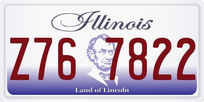IL license plate Z767822