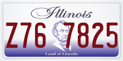 IL license plate Z767825