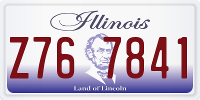IL license plate Z767841