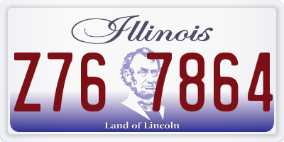 IL license plate Z767864