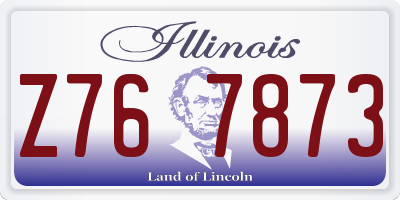 IL license plate Z767873