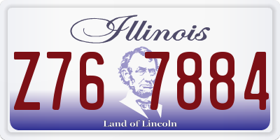 IL license plate Z767884