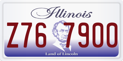IL license plate Z767900