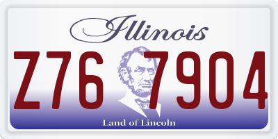 IL license plate Z767904