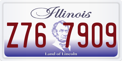 IL license plate Z767909