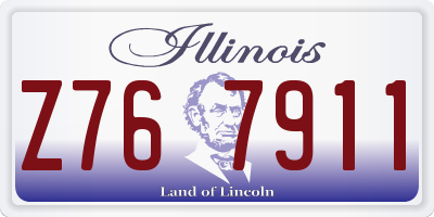 IL license plate Z767911
