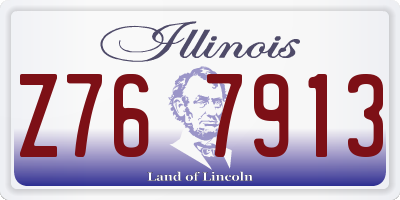 IL license plate Z767913