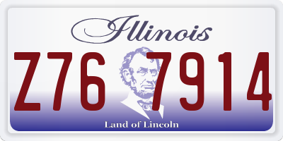 IL license plate Z767914