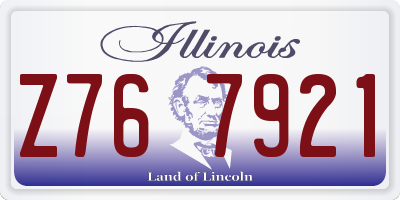 IL license plate Z767921