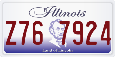 IL license plate Z767924
