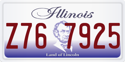 IL license plate Z767925