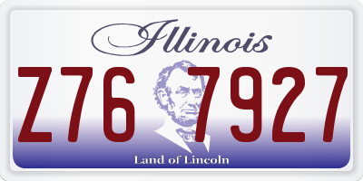 IL license plate Z767927