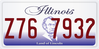 IL license plate Z767932
