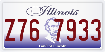 IL license plate Z767933