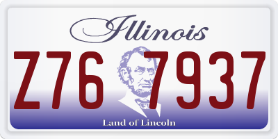 IL license plate Z767937
