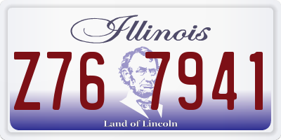 IL license plate Z767941