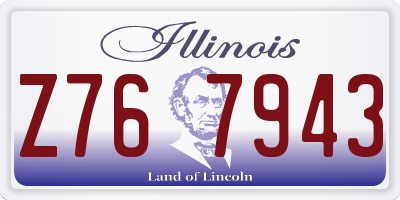 IL license plate Z767943