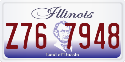 IL license plate Z767948