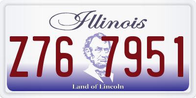 IL license plate Z767951