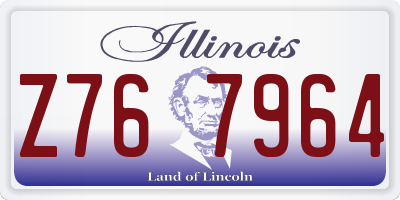 IL license plate Z767964