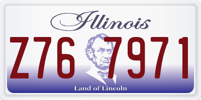 IL license plate Z767971