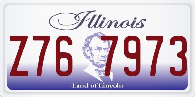 IL license plate Z767973