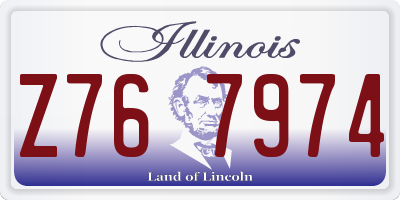 IL license plate Z767974
