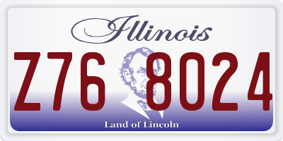 IL license plate Z768024