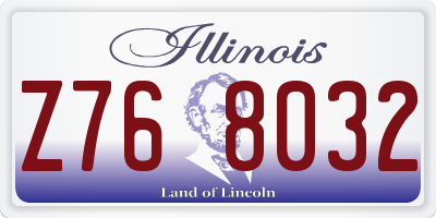 IL license plate Z768032