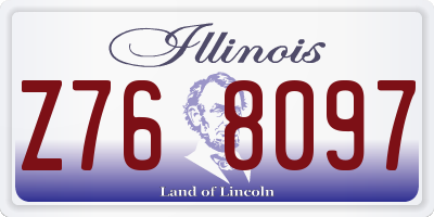 IL license plate Z768097