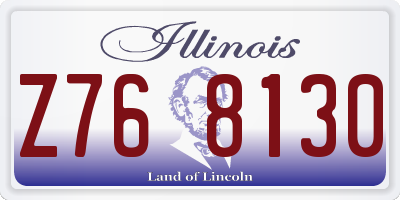 IL license plate Z768130