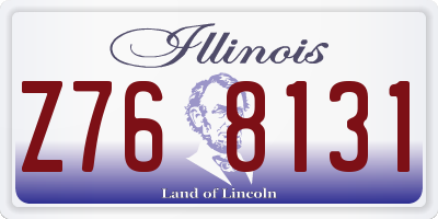 IL license plate Z768131