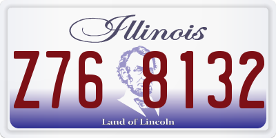 IL license plate Z768132