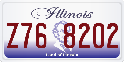 IL license plate Z768202